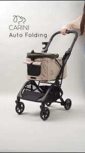 Carini Superfast Auto Folding Pet Stroller รถเข็นสัตว์เลี้ยงพับเก็บอัตโนมัติ รถเข็นสุนัข รถเข็นแมว รถเข็นสัตว์เลี้ยง รถเข็นสัตว์เลี้ยง 2 ที่นั่ง - Lazada