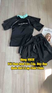 Đồ bơi nữ kín đáo hàng VNXK áo tắm bigsize Bikini SG áo bơi ngắn tay phối quần đùi 2 phong cách thời trang Hàn Quốc