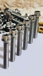 Vespa Sprint 150 Primavera 150 S 125 6Pcs Cvt Cover Engine Crankcase CNC Gr5 Titanium Bolt Nut M6