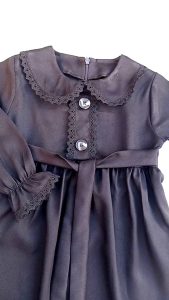baju gamis hitam anak perempuan usia 1-12 tahun anak TK