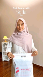 Ready Stock - Sofia Dress 100% ORII By Naisha Hijrah | Gamis Remaja Exclusive By Naisha | Gamis Bahan Linen Cotton Terbaru | Gamis Busui Friendly