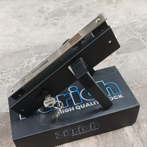 handle pintu set kunci + body hitam kotak