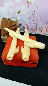 Cangklong Tulang Kerbau Ukir Bambu & Petuk Berkualitas Tinggi