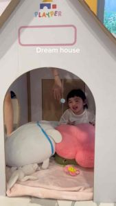 [PLAYPER] Dream house บ้านกระดาษสำหรับเด็ก สีน้ำตาล(ไม่มีประตู)🤎