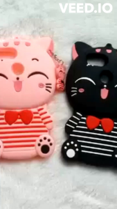 Case Oppo A12 A5S A7 A1k F9 Motif 3D Casing Karakter Boneka Kucing