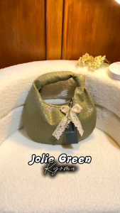 KYOMU" tas tangan/handle wanita jolie kulit anyaman(free box)