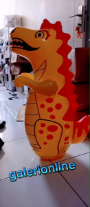 mainan anak balon boxing dino tinggi 90cm