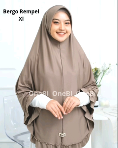 Hijab Instan Syari Bergo Rempel XL Jilbab Pengajian