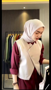 Allava Vest-Vest Premium Rompi Wanita / Vest Korean Style