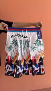 #กางเกงขาสั้นเอวยางยืดผุูกเชือกชายหาด