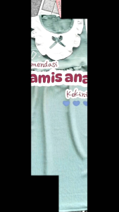 Gamis anak perempuan rempel usia 4-9th bahan katun crinkel adem lembut tebal nyaman