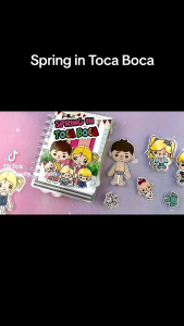 Paper Doll Toca Boca Dollhouse/Mainan/Education/Busy Book/Quietbook/Toca Boca/Mainan kanak_kanak/Mainan kanak_kanak