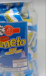 Permen cube Beneto isi 60pcs halal aman sudah izin PIRT bukan Bonetto