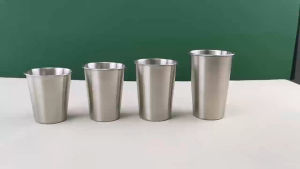 260/350/500ml 304 Stainless Steel Beer Cups Household Office Metal Water Drinks Coffee Tumbler Tea Milk Mugs Kitchen Dri