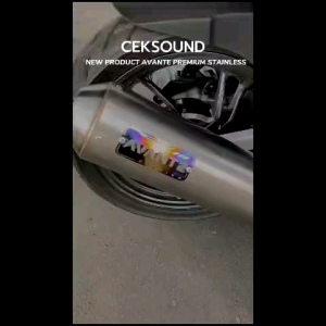 Knalpot Stainless Racing Full System Original Avante Untuk Beat Vario Nmax Pcx Aerox Dan lainnya