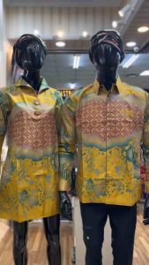 Baju Batik Tunik | Batik Couple Pasangan | Batik Sarimbit | Batik Kerja | Bahan Katun Solo Lapis Furing Trikod