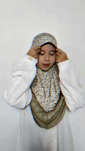 Hijab Instan Kerudung Bergo Sublim Motif Bunga