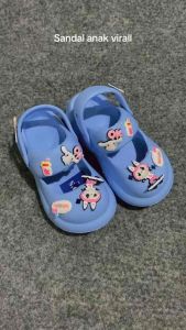 BestSeller Sandal Anak Cewek Sandal Labubu Tali belakang Sandal Kekinian