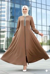 new gamis zipper asri pull dress gamis perempuan muskimah
