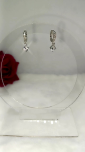 ANTING TITANIUM KRISTAL BANDUL PERMATA XUPING TITANIUM ANTI KARAT TIDAK LUNTUR PERHIASAN FASHION WANITA DEWASA KEKINIAN