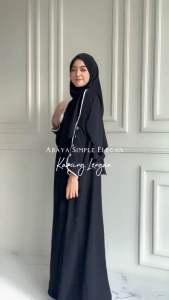 Abaya Habibah Premium Mecca Daily Abaya INARA Dress Gamis Batwing Oversize Crinkle Inara Dress Umroh DressHaji Abaya Umroh Hitam - EMRACOLLECT.ID