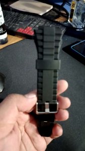 Strap ls90 tali jam Ls 90 Iyw090 strap iyw0090 tali jam iyw 90 Premium Terbaik Murah Super 77 - Warna Hitam, Stainless Buckle, Type EIG*R LS-90 IYW0090