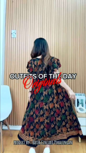 Dress Yukensi - Batik Cap Bahan Rayon Super Premium Grade A Busui Friendly Jumbo By Batik Jowa Pekalongan - Fashion Wanita