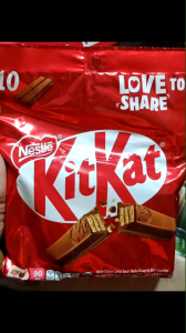 พร้อมส่ง 🎯 Exp: 04/26 KITKAT 🍫Wafer Fingers in Milk Chocolate 17 g. x 10 units