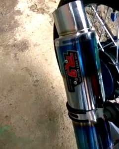 Knalpot racing R9 Mugello all bebek supra x 110/125/blade/revo/kharisma/jupiter/shogun/smash/astrea/kirana grand