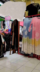 Bisa (COD) - Terbaru Daster Sekdress batik Cap Malaman (stamp) lengan tujuh per lapan (7/8) Jumbo LD 120 Rayon Premium tebal Busui Friendly Resleting depan daster murah berkualitas