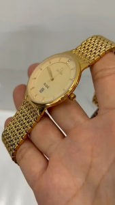 Đồng hồ nam hiệu size 38mm O.m.g máy pin Nhật kính sapphire chống xước chống nước tốt