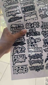 70 PCS STICKER PACK BAND METAL VIRAL TERBARU ANTI AIR