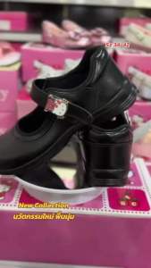 🍒New Collection รองเท้านักเรียนเด็กหญิง Sanrio Hello Kitty รุ่นใหม่ งานถูกลิขสิทธิ์ พื้นนุ่มเบาสบาย