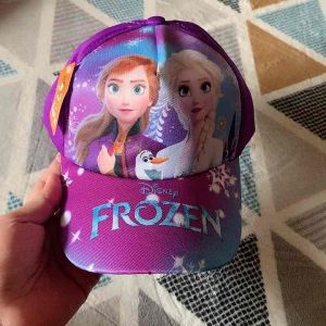 Topi Frozen Elsa dan Anna anak perempuan full motif sublim topi anak perempuan karakter frozen terbaru