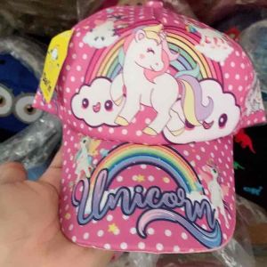 Topi anak kuda poni unicorn topi kuda pony anak perempuan motif sublim