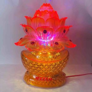 Fengshui Rotating Lotus Flower Money Tree Wealth Tree Living Room Home Decor