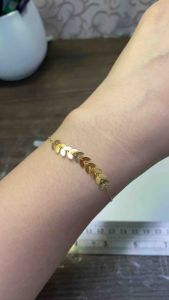 PAWNABLE 18K Saudi Gold Mermaid Tail-designed Bracelet (6.5\\\"-7.5\\\")\n  \n Introduction to Elegant Gold Accessories