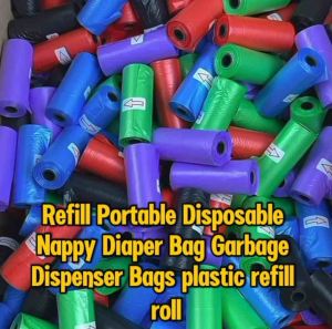Refill Portable Disposable Nappy Diaper Bag Garbage Dispenser Bags Plastic Refill Roll