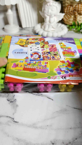 Mainan edukatif anak smart block 40pc blok balok