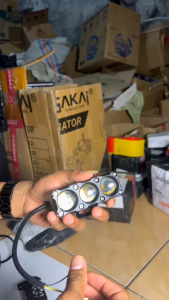 SUPER TERANG LAMPU TEMBAK SQL 3 MATA DEVIL PUTIH KUNING