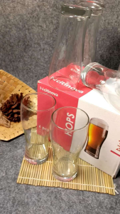 GELAS HOPS kaca Citinova set isi 6pcgelas juskotak cantik Kitchenware