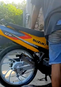 Knalpot Motor Sport: Suzuki Satria Hiu/Lumba Standar Racing Model AHM Suara Super Garing