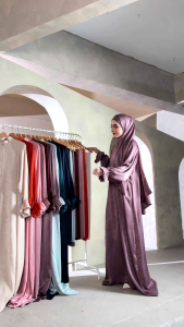 Abaya Shimmer Dahlia with free Shawl