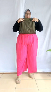 Celana Scuba Polos Panjang Hoshi BB 80-150kg: Pilihan Ideal untuk Bumil, Kerja, dan Kuliah