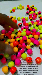 (isi 20 pcs) Pelampung pancing bulat jumbo sensitif untuk mancing ikan mas/wader