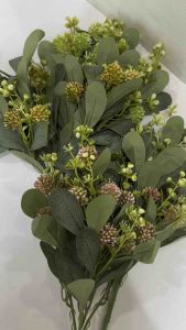 Tanaman rumput raspberry plastik palsu artificial dekorasi