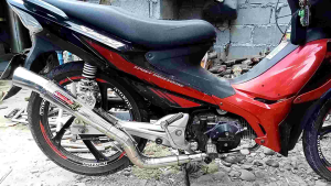 SMASH 115 / 110 DAENG POWER PIPE 51 MM BIG ELBO TRI- CUT WITH SILENCER