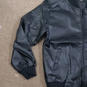 READY STOCK Kids Children Jacket PU Jacket Winter Jacket Hip Hop Costume 60s & 70s Retro Jacket