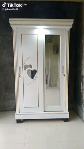 lemari kayu jati pintu geser