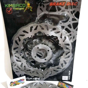NEW ~ PIRINGAN CAKRAM DEPAN VARIASI KIMSACO FLOATING MODEL PSM BLACK SERIES DISC BRAKE 300MM PLUS BREKET PNP RX KING NEW
